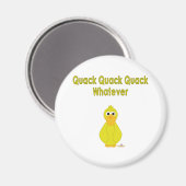 Goofy Yellow Duck Quack Quack Wat dan ook Magneet (Voorkant / Achterkant)