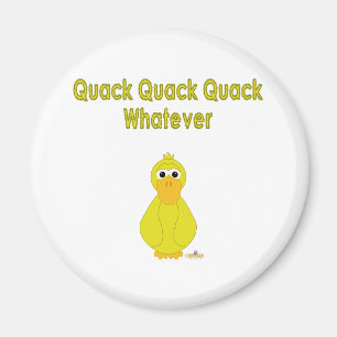 Goofy Yellow Duck Quack Quack Wat dan ook Magneet