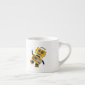 Goofy yellow speelgoed robot espresso kop (Rechts)
