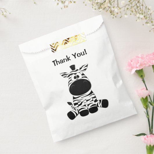 Goofy Zebra Bedankt Bedankzakje (Gezegeld)