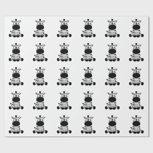 Goofy Zebra Cadeaupapier (Vlak)