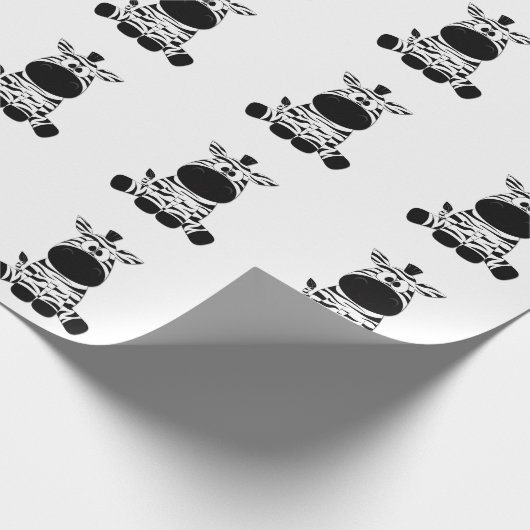 Goofy Zebra Cadeaupapier (Hoek)