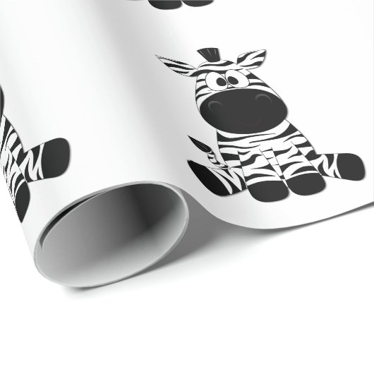 Goofy Zebra Cadeaupapier (Rol Hoek)