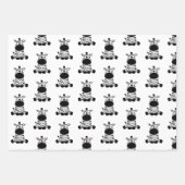 Goofy Zebra Inpakpapier Vel (Voorkant)