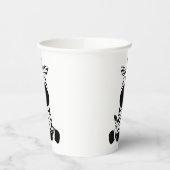 Goofy Zebra Papieren Bekers (Links)