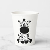 Goofy Zebra Papieren Bekers (Voorkant)