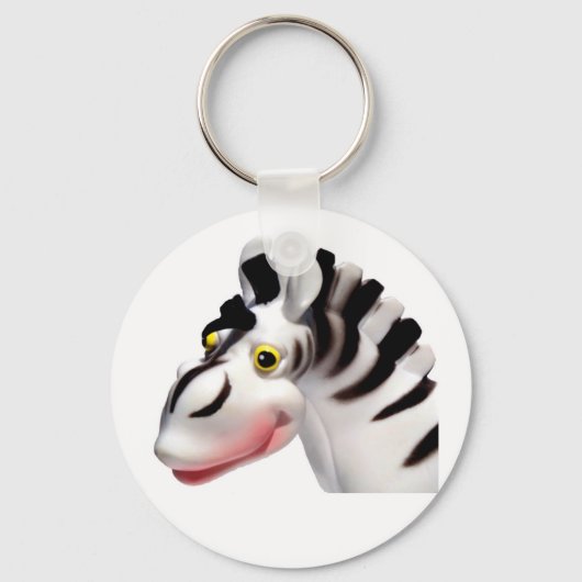 Goofy Zebra Sleutelhanger (Voorkant)