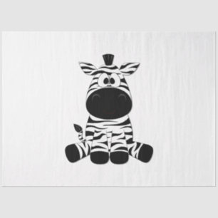 Goofy Zebra Tissuepapier