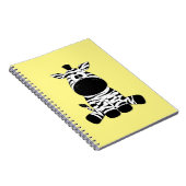 Goofy Zebra Yellow Notitieboek (Rechterzijde)