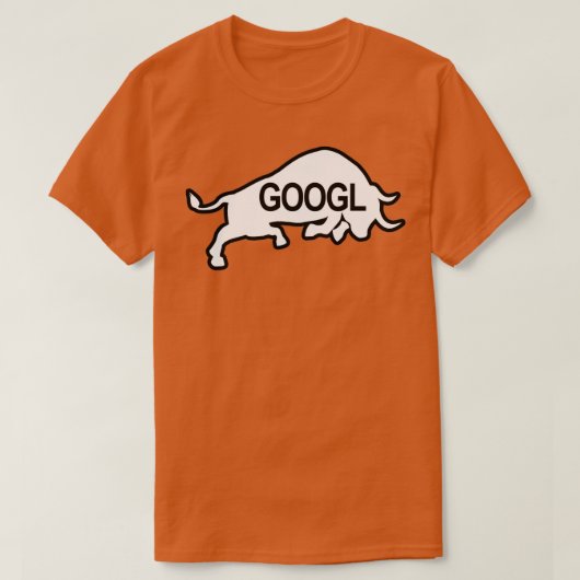 GOOGL Bull Black ampamp White T-shirt (Design voorkant)