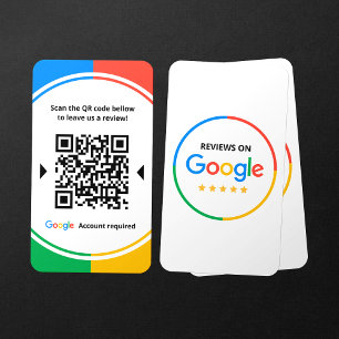 Google 5-sterrenbeoordelingen QR-code link voor be Visitekaartje
