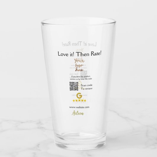 Google beoordeel ons review bestel aankoop bedrijf glas (Voorkant)