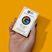 Google beoordelingskaart met QR-code visitekaartje