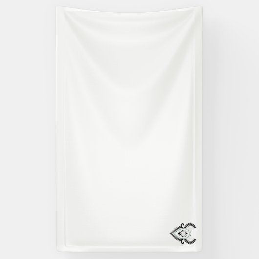 google betaal rangoli stempel ontwerp vinyl banner (Verticaal)