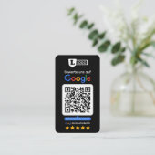 Google Bewertungskarte mit QR code Business Card  Visitekaartje (Staand voorkant)