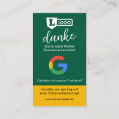 Google Bewertungskarte mit QR code  Visitekaartje (Achterkant)