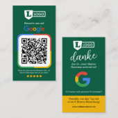 Google Bewertungskarte mit QR code  Visitekaartje (Voorkant / Achterkant)
