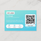 Google Bewertungskarten Visitenkarte  Visitekaartje (Achterkant)