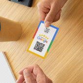 Google Business Review 5-sterren QR-code Visitekaartje
