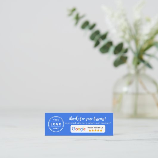 Google Business Review Contactkaartje (Staand voorkant)