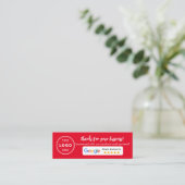 Google Business Review Contactkaartje (Staand voorkant)