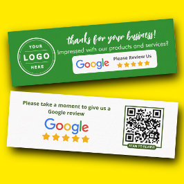 Google Business Review Groen Minimalist Contactkaartje