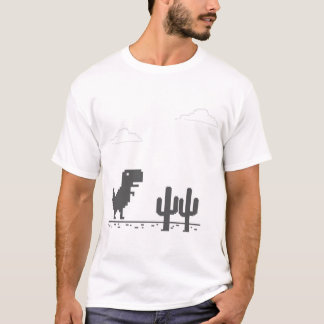 Google Chrome dinosaur game T-shirt