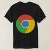 Google Chrome Sticker T-shirt (Design voorkant)