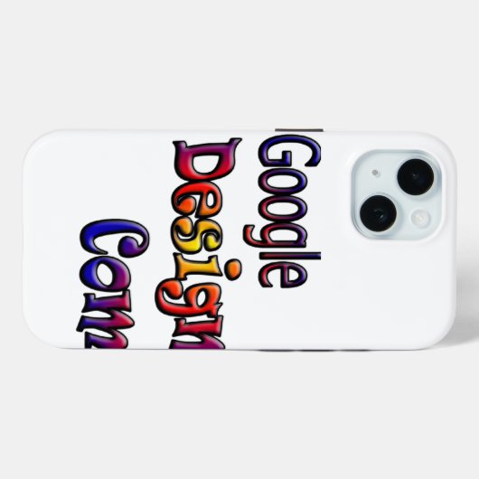 Google Design Case-Mate iPhone Case (Achterkant (horizontaal))