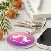 Google dinosaurus shirt "geen verbinding" sleutelhanger (Voorkant Rechts)