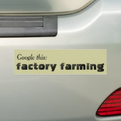 Google dit: Fabrieksteelt Bumpersticker (Op auto)