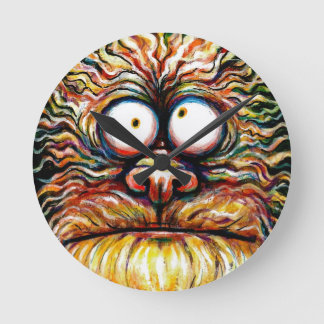 Google Eyed Monster Clock Ronde Klok