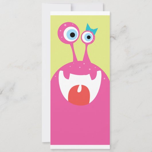 Google Eyed Monster Kaart (Achterkant)