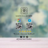 Google Facebook Review QR Acryl Bordje Bord (Neutraal)