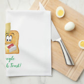 Google French Toast Kitchen Hand Towel Theedoek (Quarter Fold)