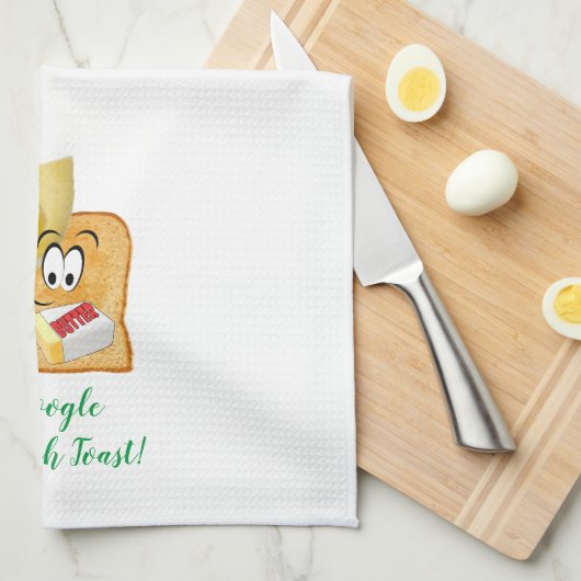 Google French Toast Kitchen Hand Towel Theedoek (Quarter Fold)