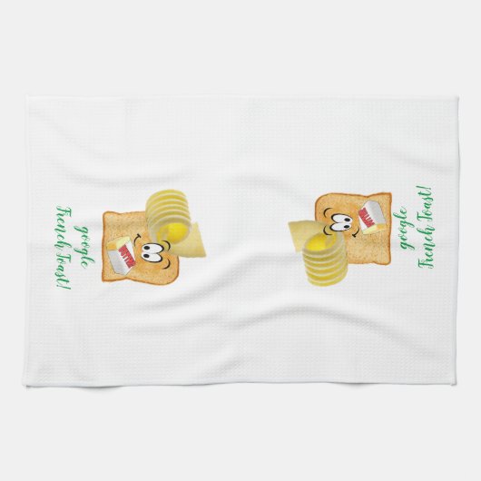 Google French Toast Kitchen Hand Towel Theedoek (Horizontaal)