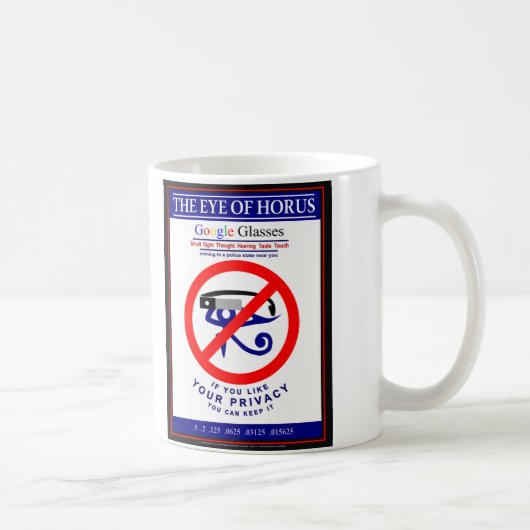Google Glasses Koffiemok (Rechts)