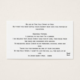 Google Jezus Christus, zet je eeuwigheid nu op W.. Visitekaartjes