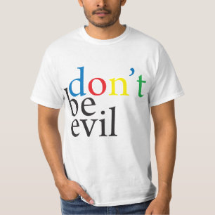 Google kan geen boze T-shirt zijn