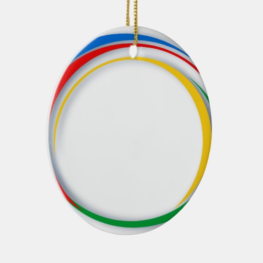 Google-kleuren Keramisch Ornament (Rechts)
