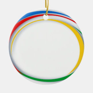 Google-kleuren Keramisch Ornament
