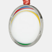 Google-kleuren Metalen Ornament (Links)