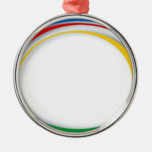 Google-kleuren Metalen Ornament