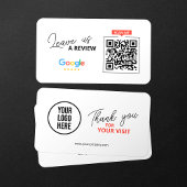 Google Laat ons Review QR Code Business Dank u Visitekaartje
