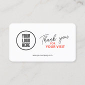 Google Laat ons Review QR Code Business Dank u Visitekaartje (Achterkant)