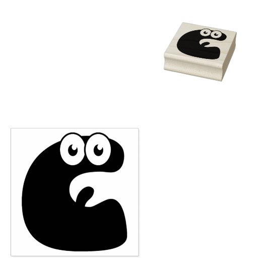 Google Letter C Rubber Stamp Rubberstempel (Gestempeld)