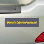Google Libertarianisme! Bumpersticker (Op auto)