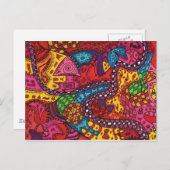 Google Map van de hemel Briefkaart (Voorkant / Achterkant)