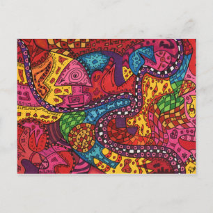 Google Map van de hemel Briefkaart